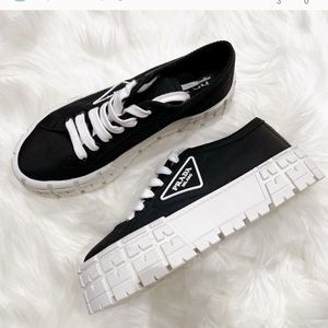 Prada - Nylon Platform Sneakers